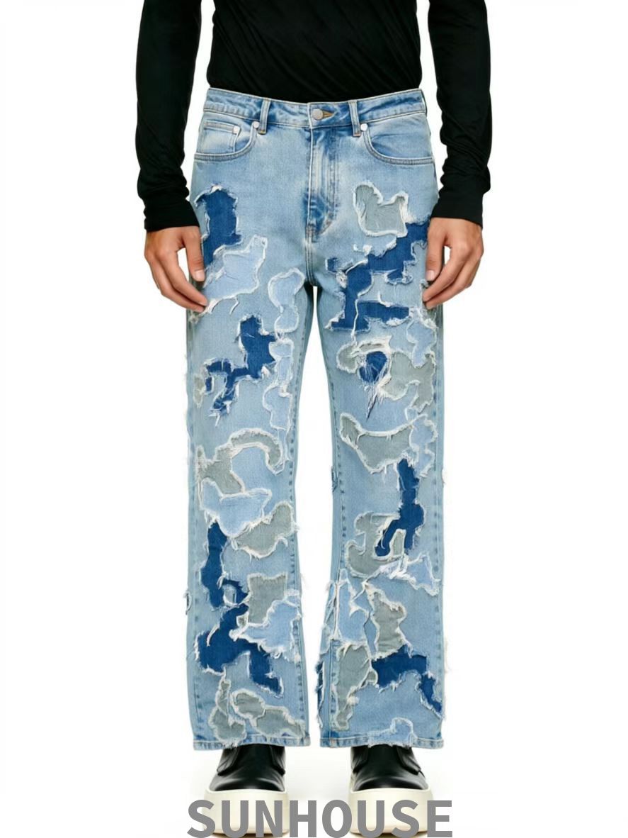 application denim pant