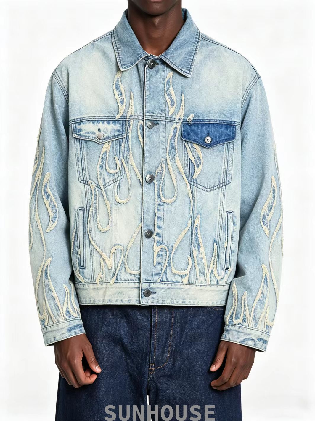 Placement patches jacket