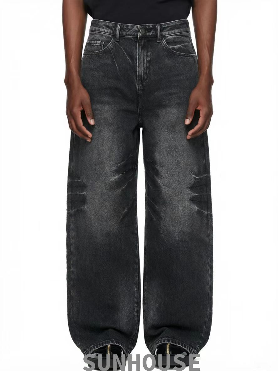 Black washed jeans