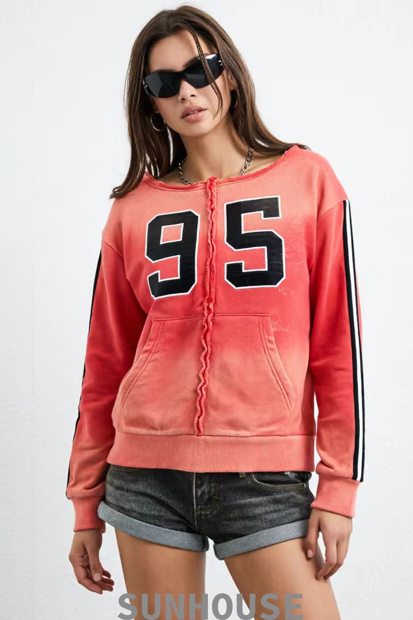 Drop-shoulder hoodie