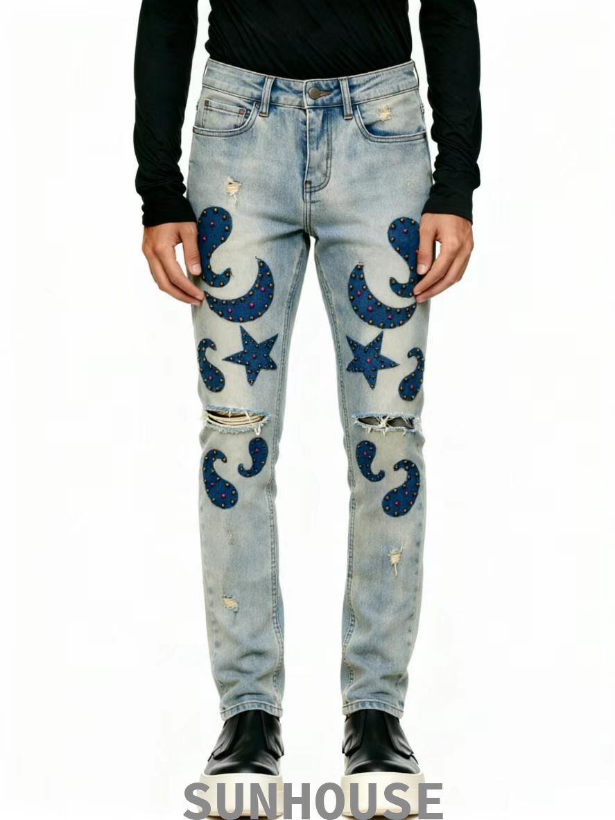 Paisley skinny jeans