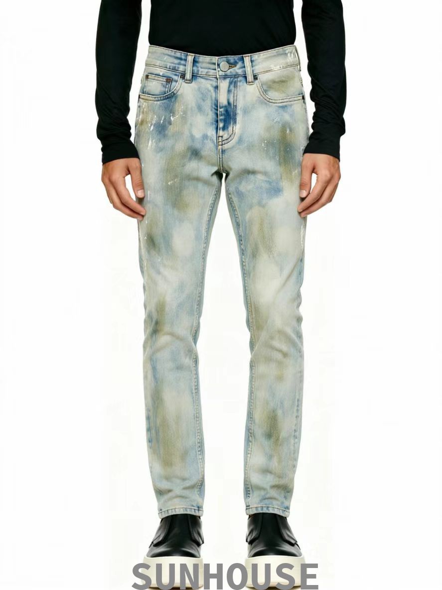 Washed skinny jeans
