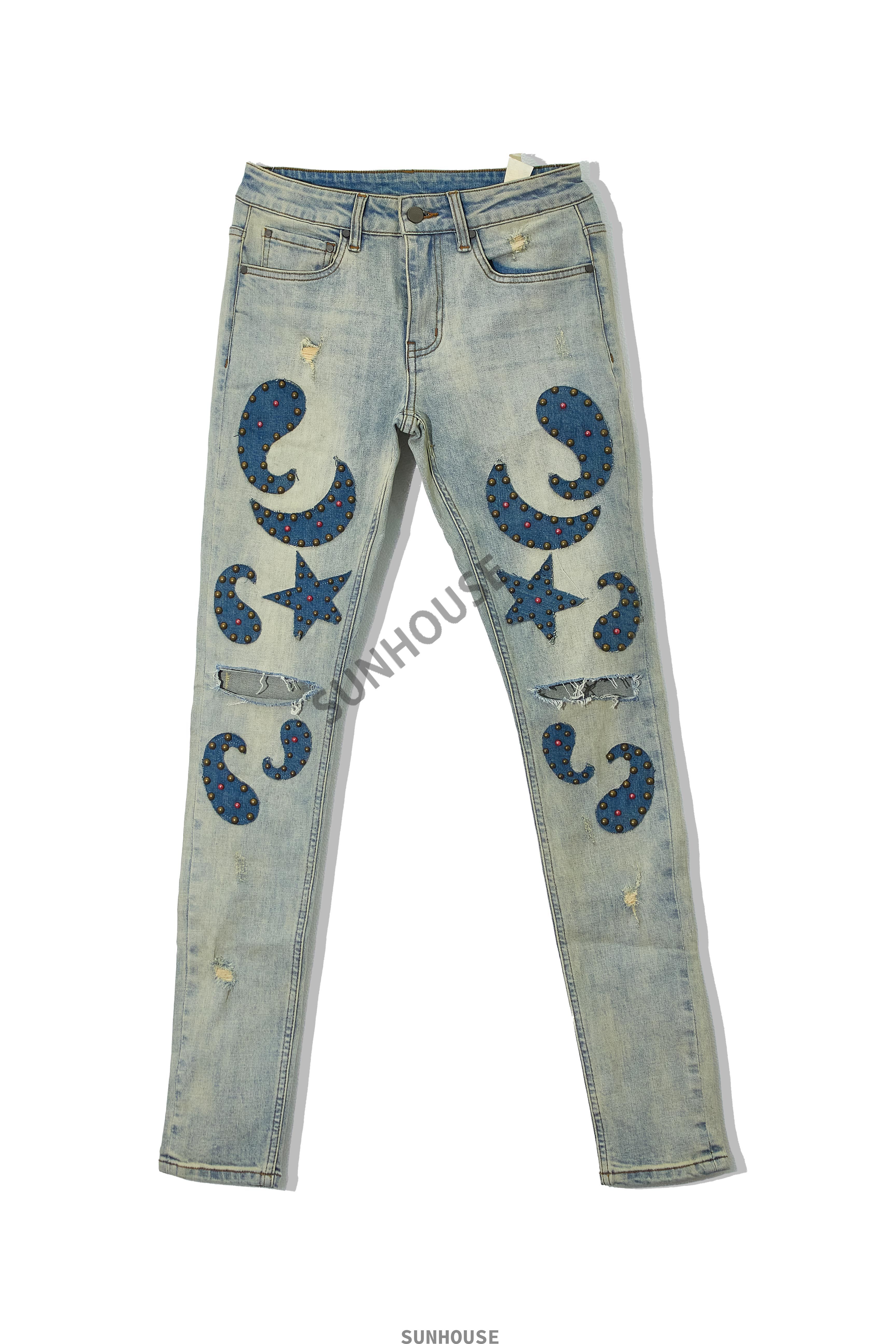 Paisley skinny jeans