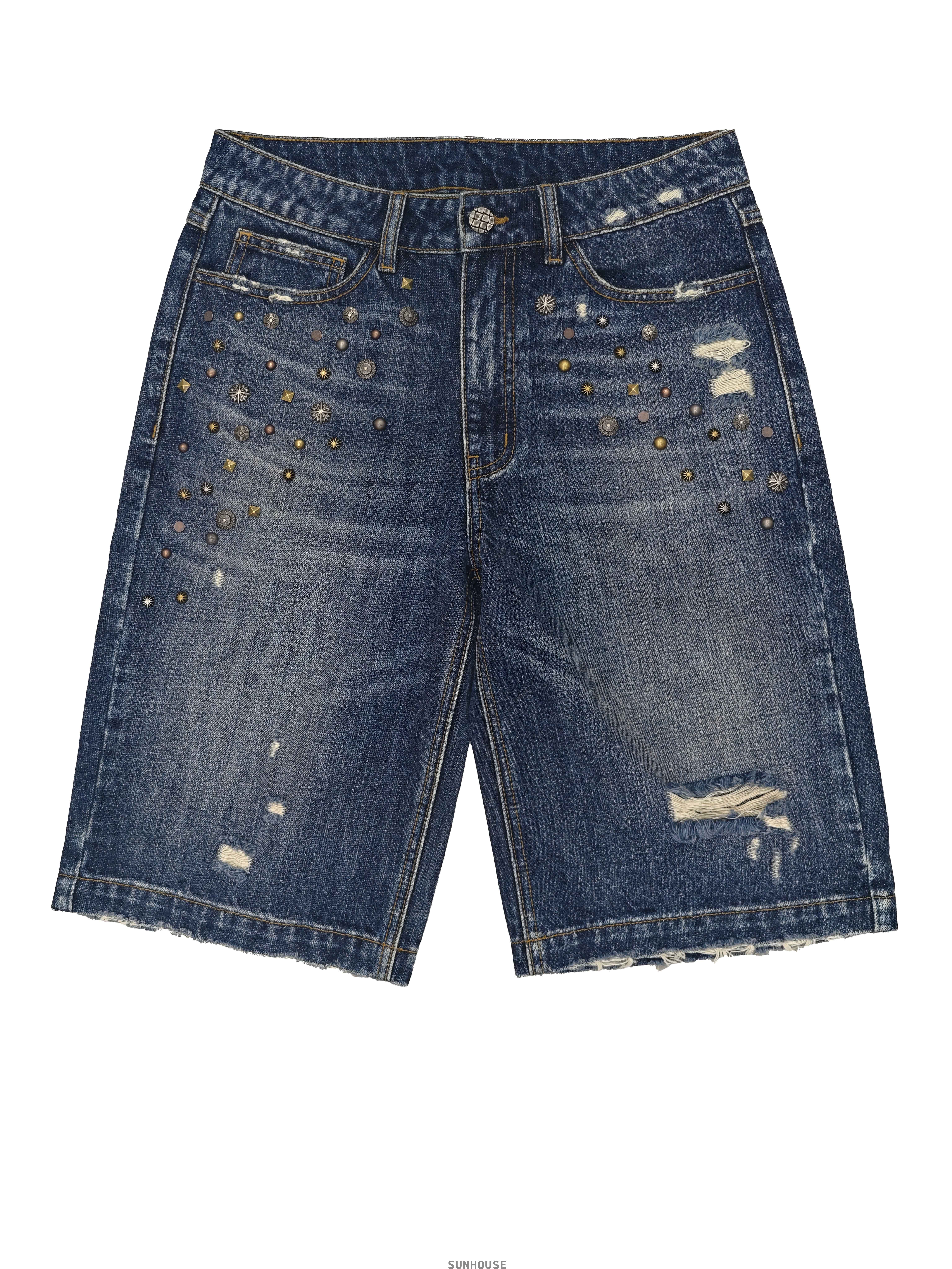  Rivet Denim Capri Pants