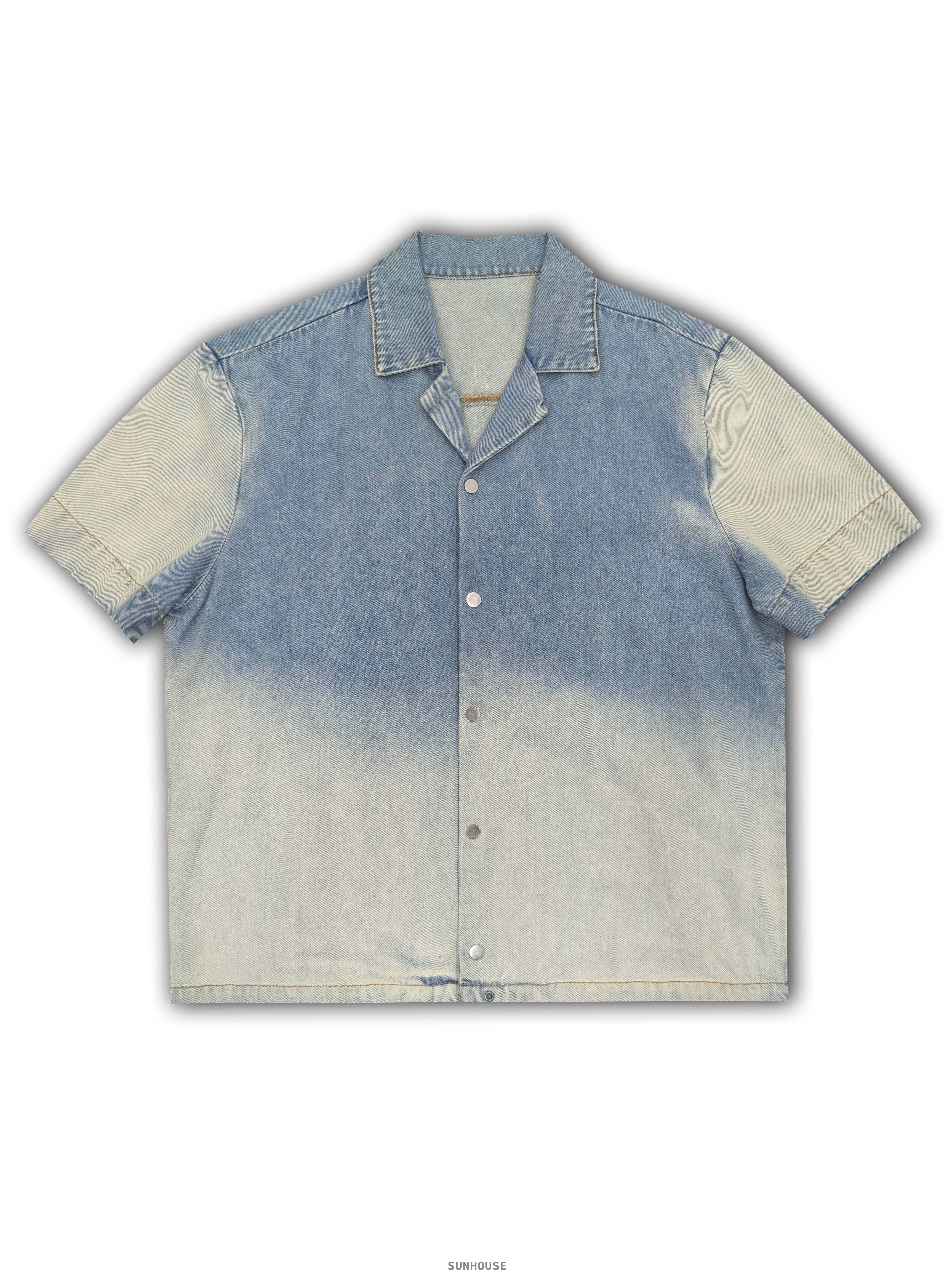 Greyish Blue Washed Top