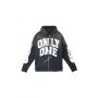 Heavy washed hoody with application