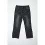 Art patch denim pant
