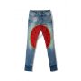 Watermelon print skinny jeans