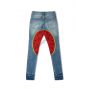 Watermelon print skinny jeans