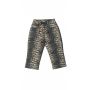 Skinny leopard print capri pants