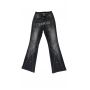 rivet black flared jeans