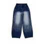 biue washed straight leg jeans