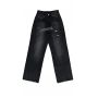 black  straight -leg pants