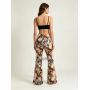leopard print flared pants