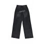 black  straight -leg pants