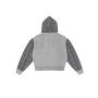 Grey Plaid Print Sweatshirt