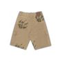 Khaki Patch Cargo Shorts